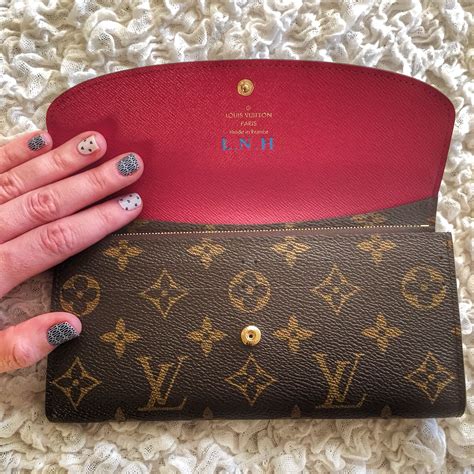 Today I heat stamped my Louis Vuitton wallet at the Louis Vuitton 